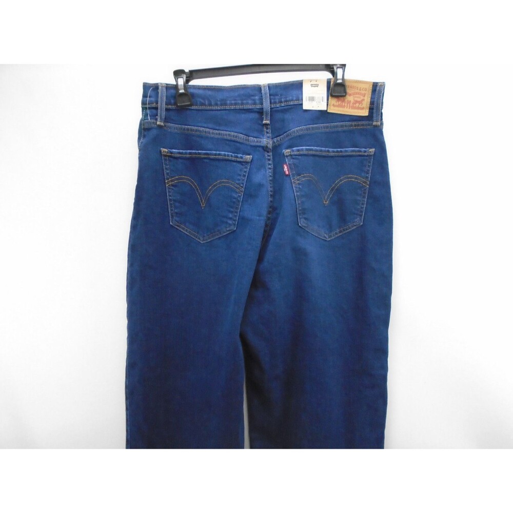 Levi's High Rise Wide Leg Jeans Womens 31x27 Winter Evening Dark Indigo Denim - Picture 8 of 12